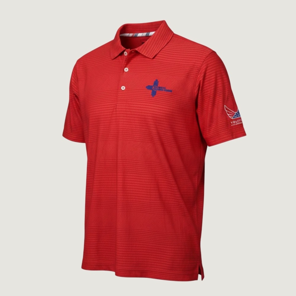 Puma Volition Supersonic Polo Shirt Mens Small Red New Mexico National Guard New